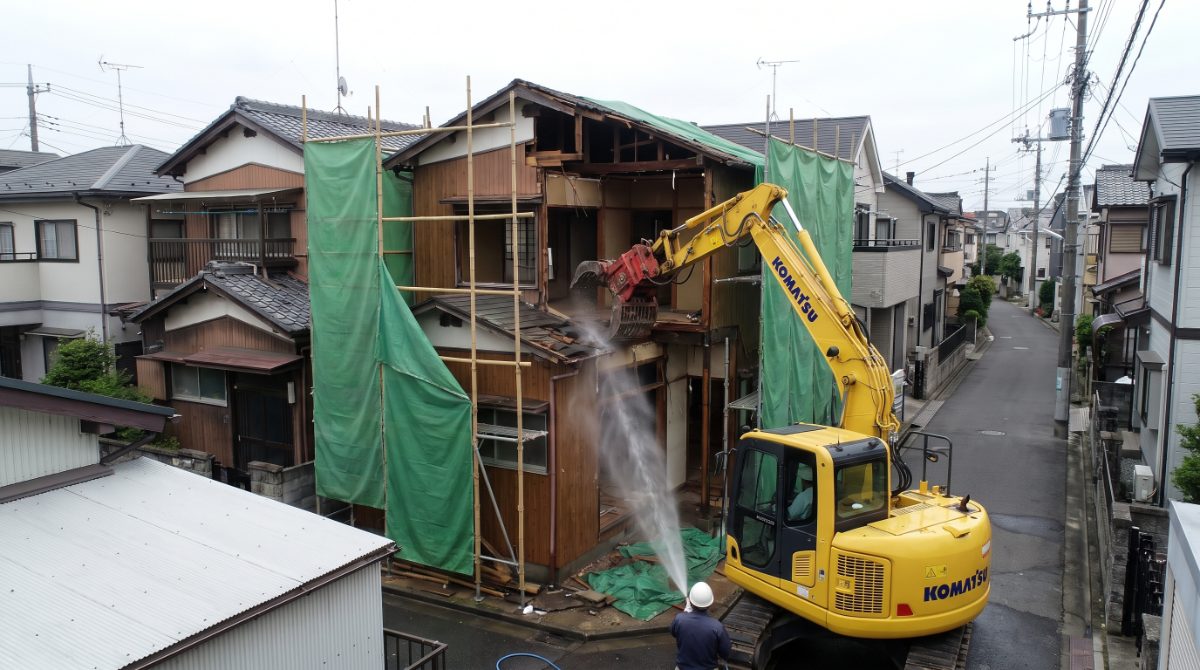 解体工事現場